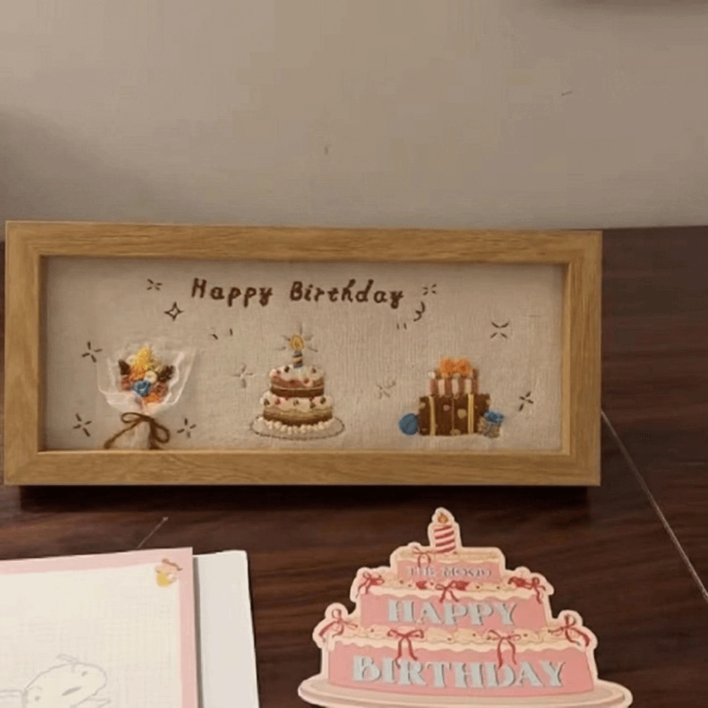 Embroidery For Beginners - Kit Creativo per Punto Croce 3D,