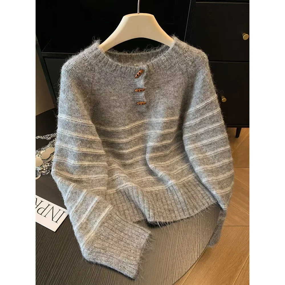 Embroidery Shirt - Maglione da Donna in Lana e