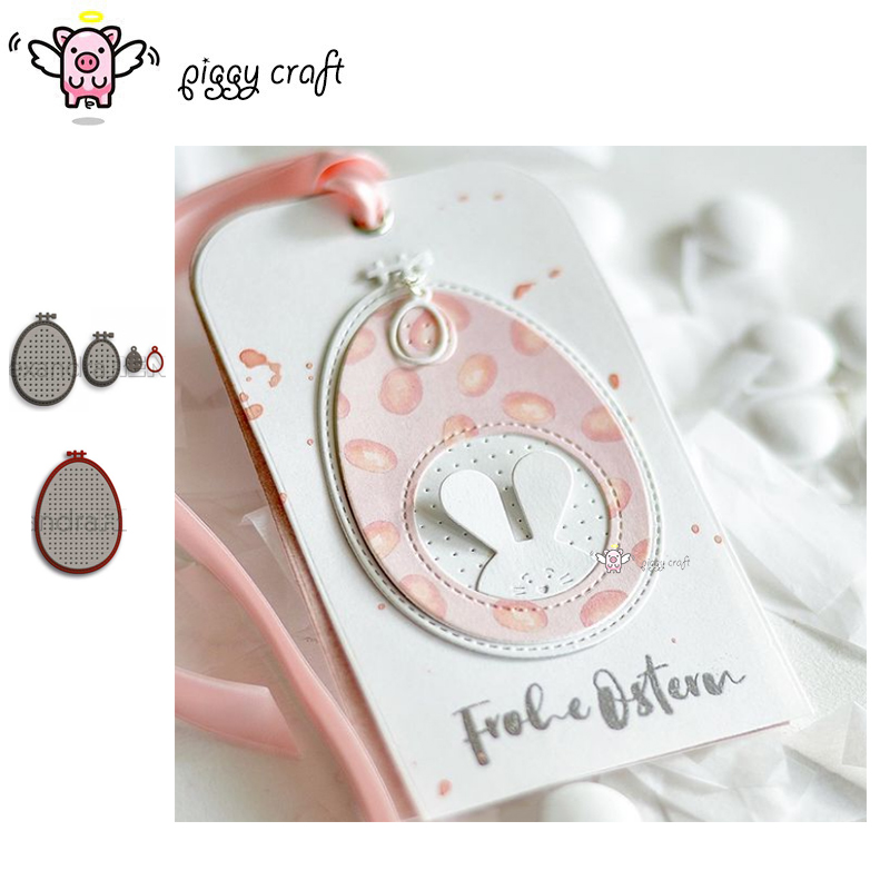 Embroidery Egg - Piggy Craft metallo fustelle taglio fustella