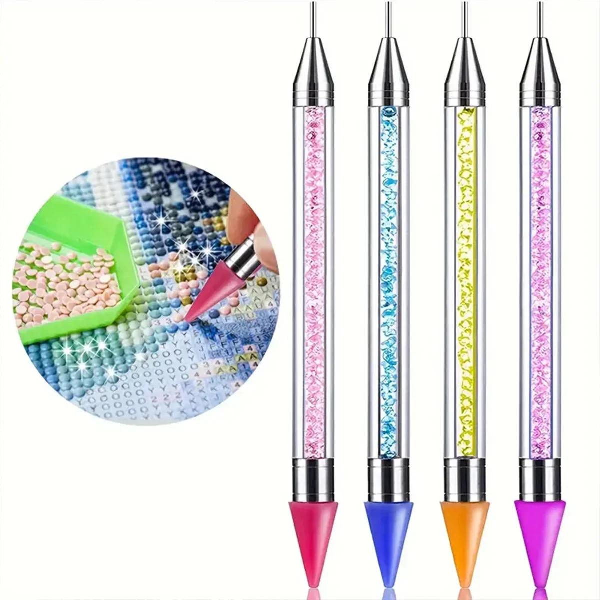 Embroidery Handicraft - Strumento per pittura diamante senza cera,
