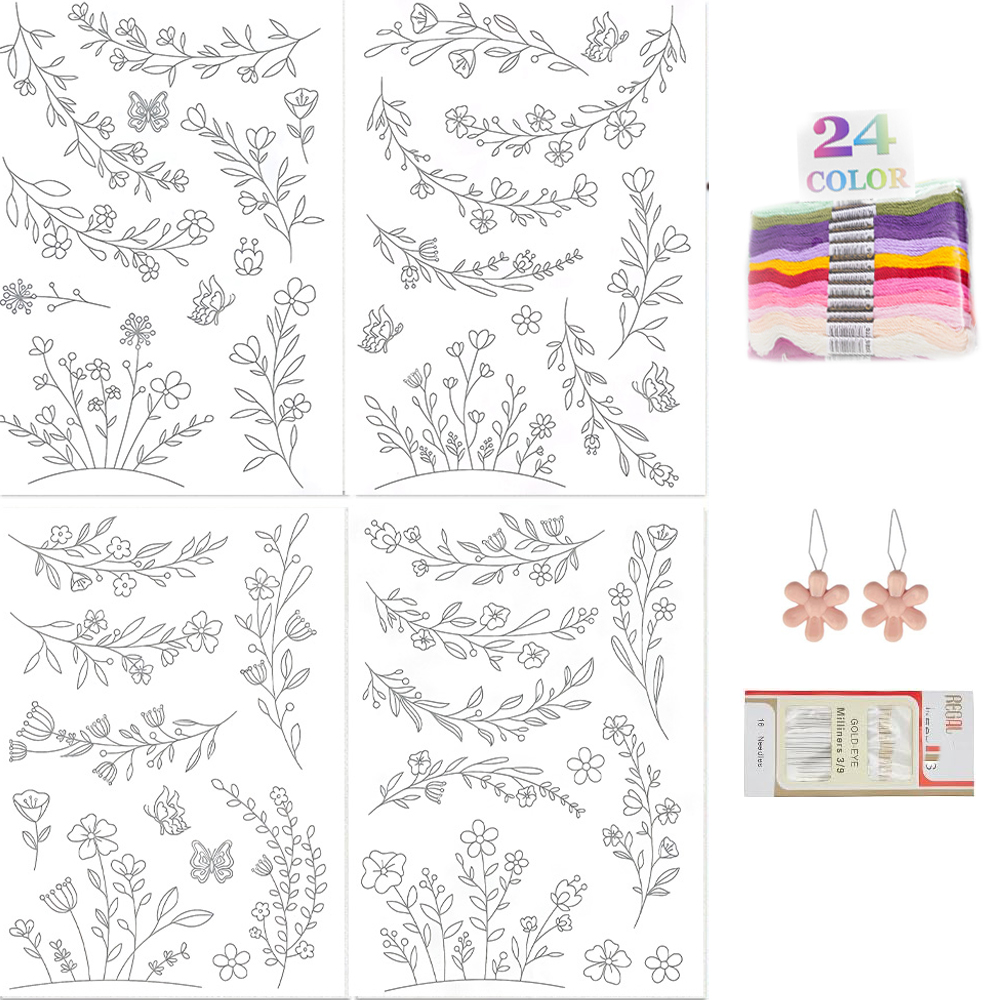 Embroidery For Beginners - Carta Stabilizzatrice per Ricamo Idrosolubile, Fogli