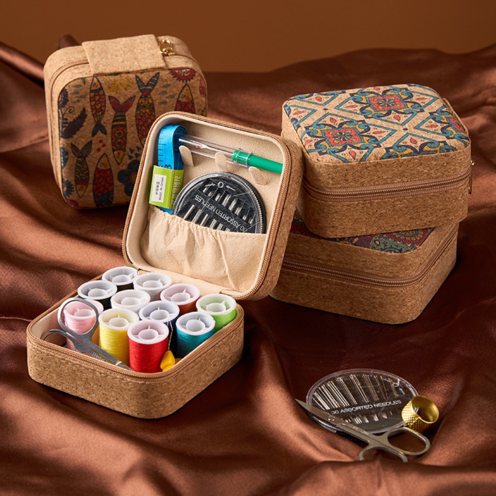 Embroidery For Beginners - Kit da Cucito Vintage in Sughero