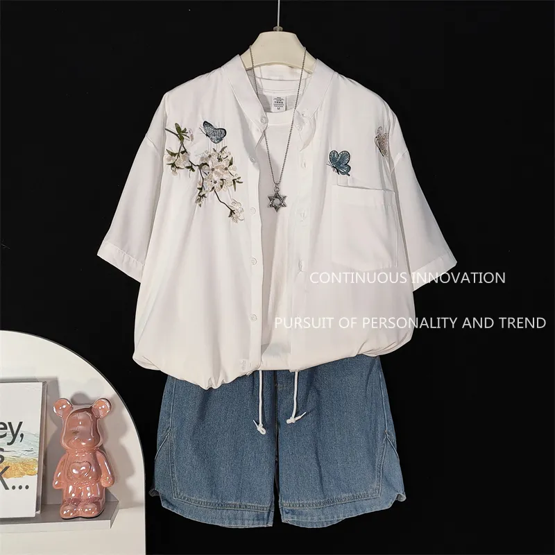 Embroidery Shirt - Completo da uomo in 3 pezzi,