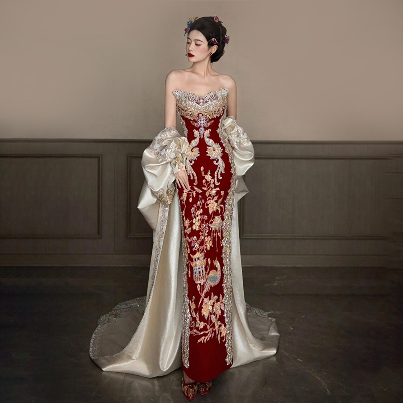 Abito da sposa Xiuhe 2026 nuov - Embroidery In Indonesia recensione e prezzo