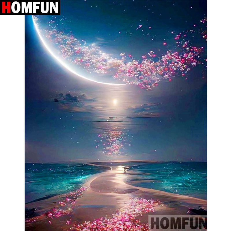 HOMFUN 5D Diamante Modello Str - Embroidery Roll Pattern recensione e prezzo