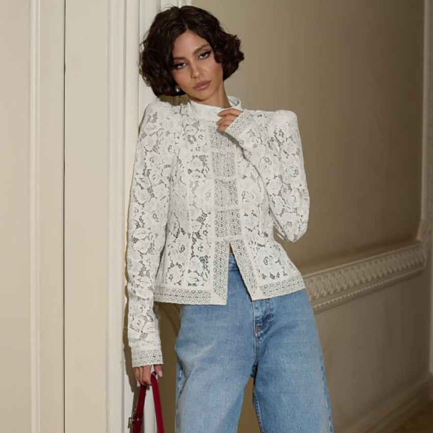 Linad Camicie bianche con mani - Embroidery Shirt recensione e prezzo
