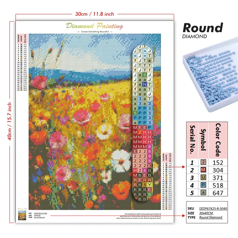 Dipinto Diamantato 5D Fai-da-T - Embroidery Roll Pattern recensione e prezzo