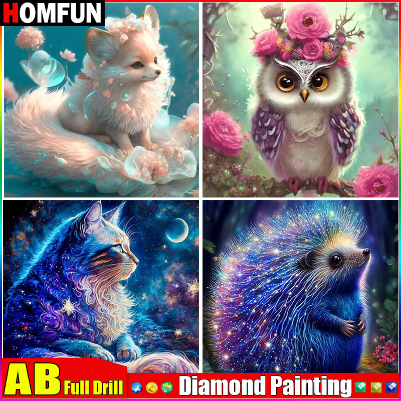 HOMFUN AB ricamo diamante pien - Embroidery Roll Pattern recensione e prezzo