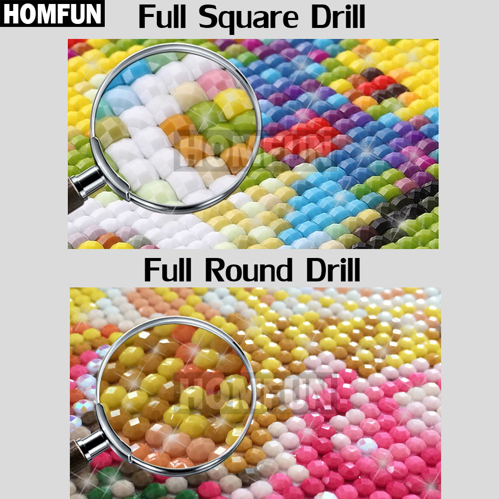 HOMFUN AB ricamo diamante pien - Embroidery Roll Pattern recensione e prezzo