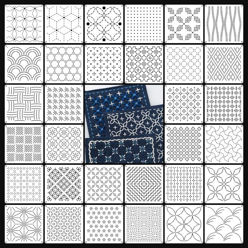 Set di 9/32 Pezzi di Stencil p - Embroidery Handicraft recensione e prezzo
